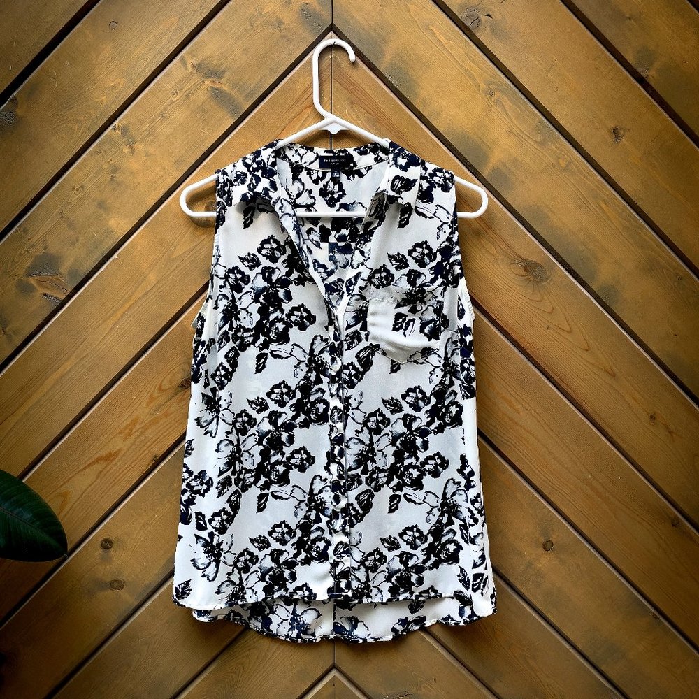 The Limited black & white women's blouse - M